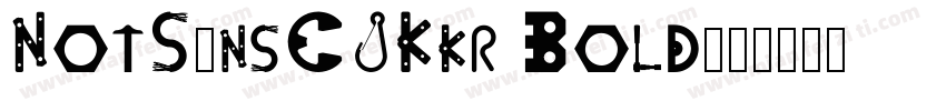 NotSansCJKkr Bold字体转换